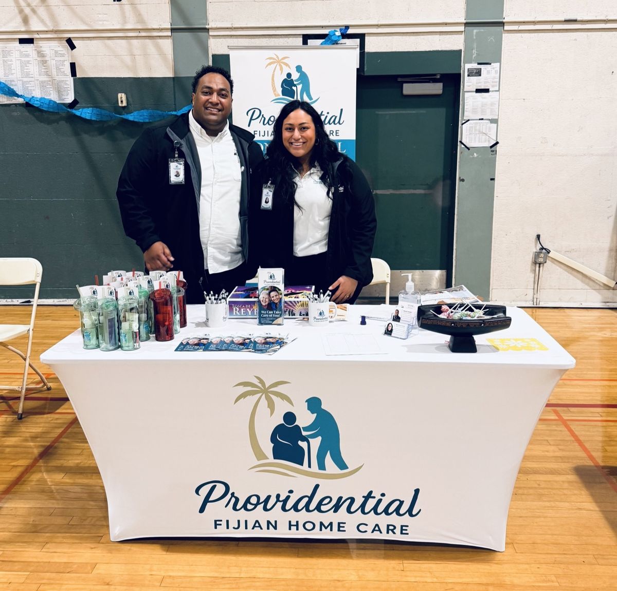 The Providential Fijian Home Care team at a community outreach event
