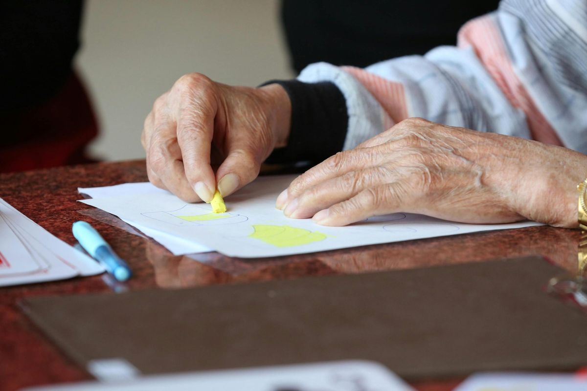 Caregiver assisting a client in Healdsburg